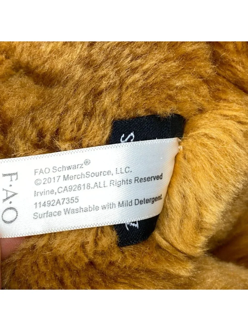 FAO Schwarz Large Plush Tiger Stuffed Animal Toy  Orange & White Stripes 20